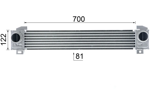 Intercooler, échangeur MAHLE CI 619 000P