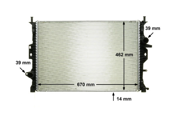 Radiateur, refroidissement du moteur MAHLE CR 906 000P