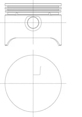 Piston MAHLE 227 PI 00143 000