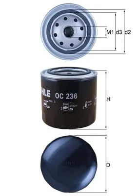 MAHLE OC236 — Фільтр масляний