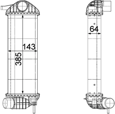 Intercooler, échangeur MAHLE CI 244 000P
