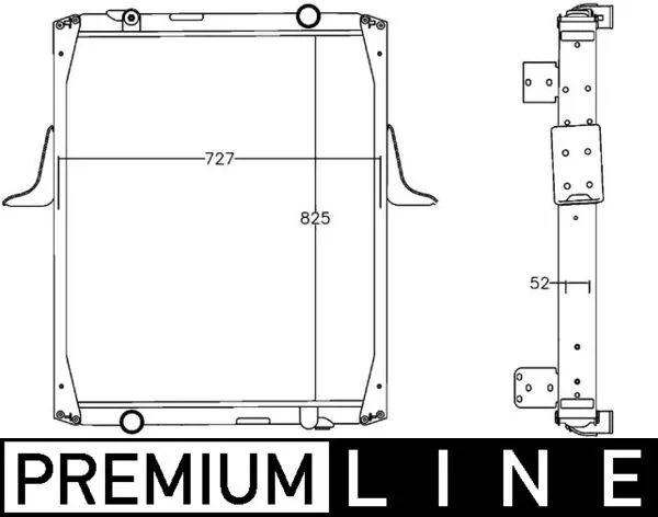 Radiateur, refroidissement du moteur MAHLE CR 1221 000P
