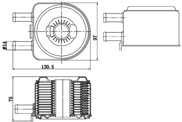 Radiateur d'huile MAHLE CLC 176 000S