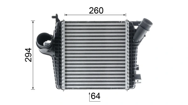 Intercooler, échangeur MAHLE CI 221 000P