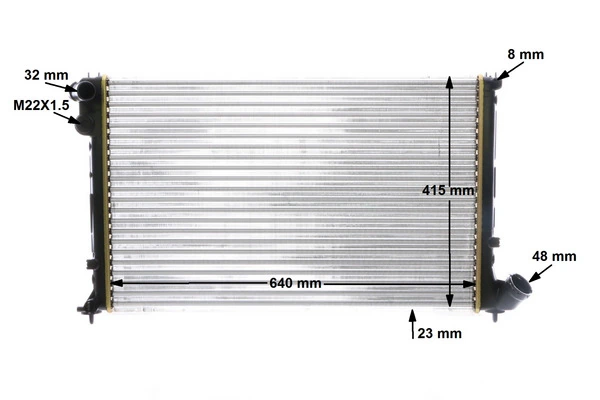 Radiateur, refroidissement du moteur MAHLE CR 593 000S