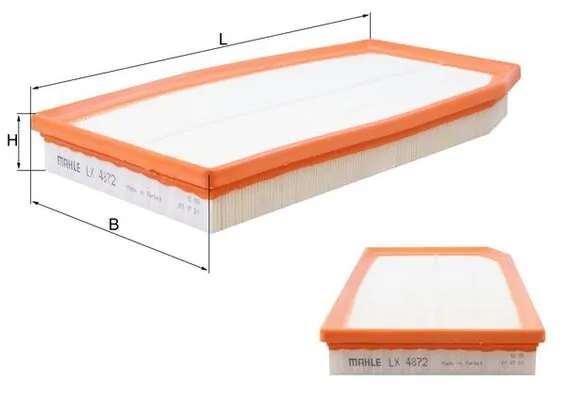 MAHLE LX4872 — Фільтр повітряний