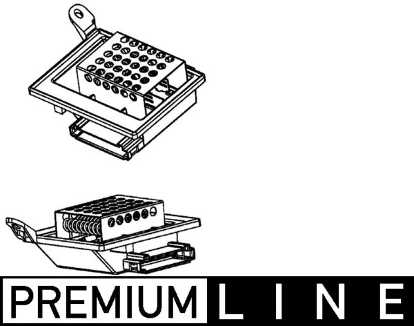 Résistance, pulseur d'air habitacle MAHLE ABR 86 000P