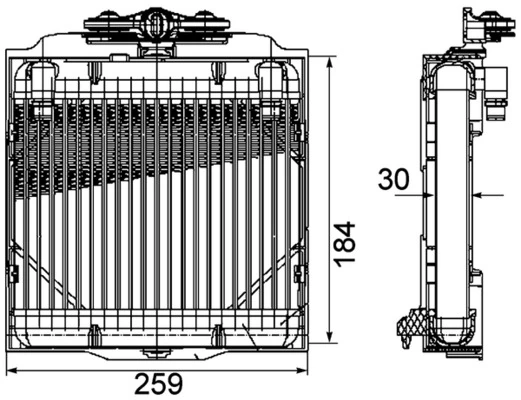 Radiateur d'huile de boîte automatique MAHLE CLC 102 000P