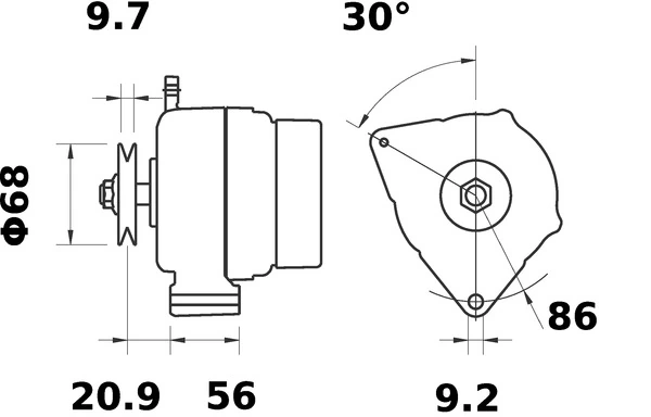 Alternateur MAHLE MG 434