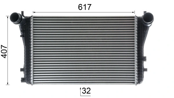 Intercooler, échangeur MAHLE CI 208 000P