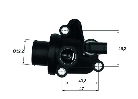 Thermostat, liquide de refroidissement MAHLE TI 12 87