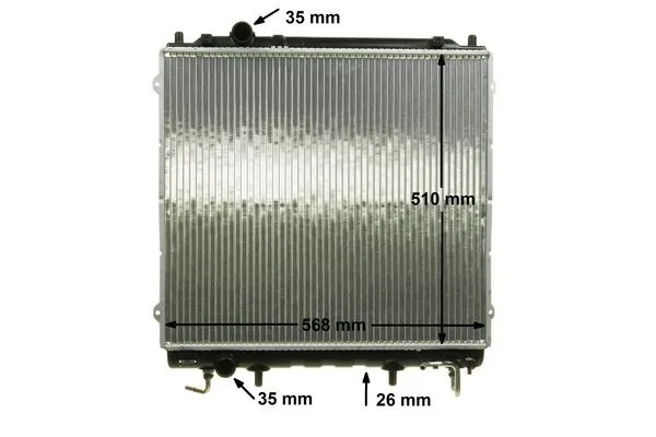 Radiateur, refroidissement du moteur MAHLE CR 1469 000P
