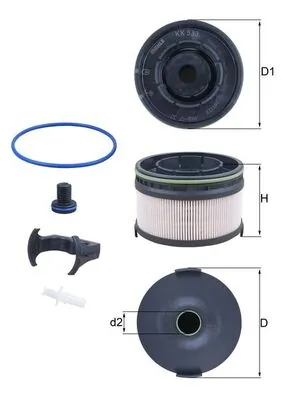MAHLE KX533KIT — Фільтр паливний