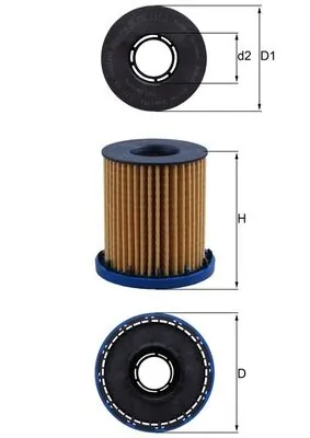 MAHLE OX1350 — Фільтр масляний