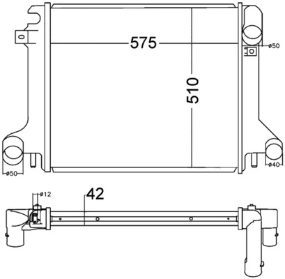 Radiateur, refroidissement du moteur MAHLE CR 1217 000P