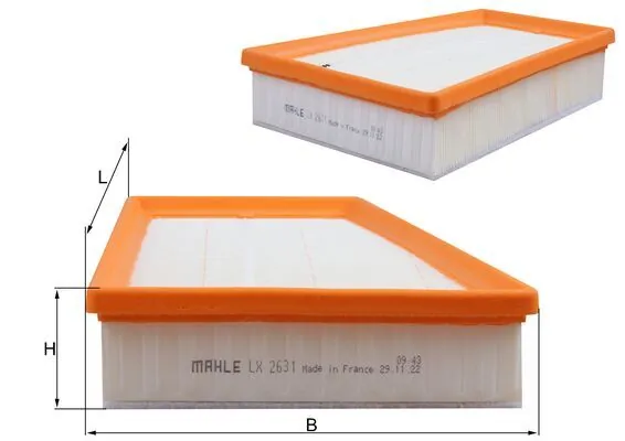 MAHLE LX2631 — Фільтр повітряний