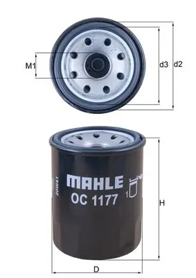 MAHLE OC1177 — Фільтр масляний