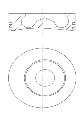 Piston MAHLE 009 55 00