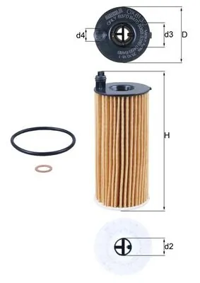 MAHLE OX813/2D — Фільтр масляний