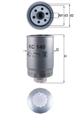 MAHLE KC140 — Фільтр паливний