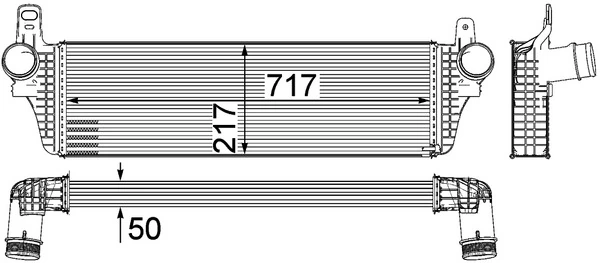 Intercooler, échangeur MAHLE CI 242 000P