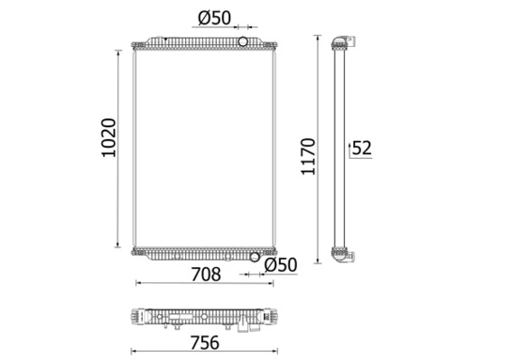 Radiateur, refroidissement du moteur MAHLE CR 2742 000P