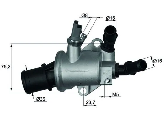 MAHLE TI 143 88 — Термостат FIAT; OPEL; SAAB; SUZUKI (вир-во Mahle)