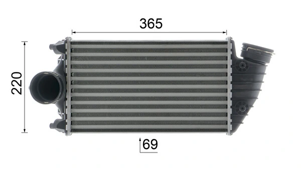 Intercooler, échangeur MAHLE CI 379 000P