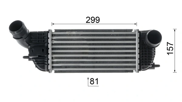 Intercooler, échangeur MAHLE CI 613 000P