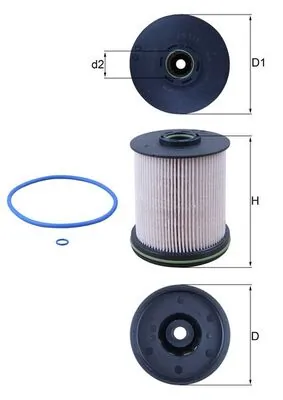 MAHLE KX491/1D — Фільтр паливний