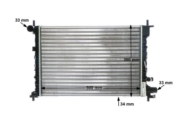 Radiateur, refroidissement du moteur MAHLE CR 381 000S