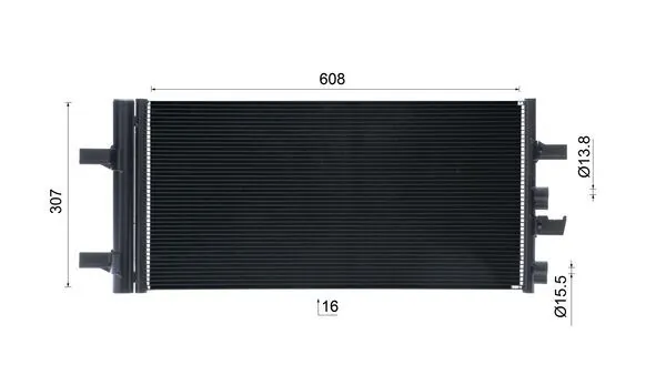 Condenseur, climatisation MAHLE AC 891 000S