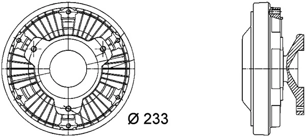 Embrayage, ventilateur de radiateur MAHLE CFC 12 000P