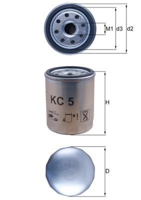 MAHLE KC5 — Фільтр паливний