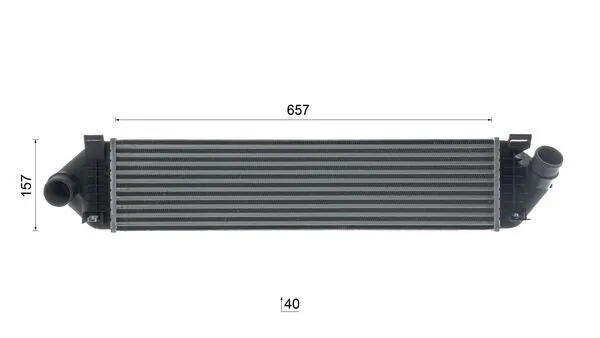 Intercooler, échangeur MAHLE CI 190 000S