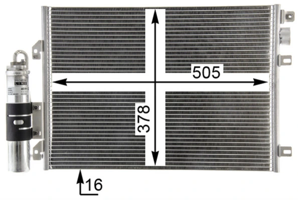 Condenseur, climatisation MAHLE AC 860 000P