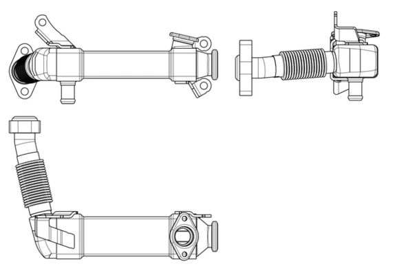 Cooler, exhaust gas recirculation