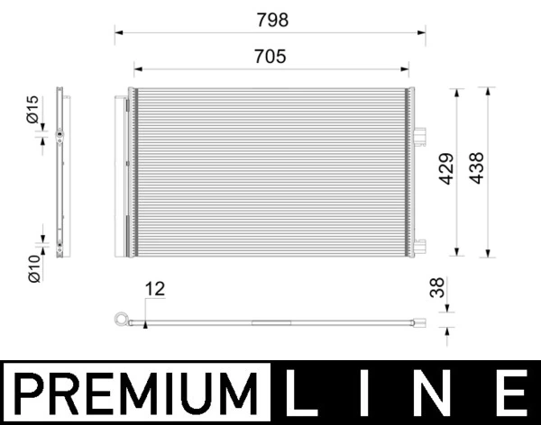 Condenseur, climatisation MAHLE AC 1200 000P