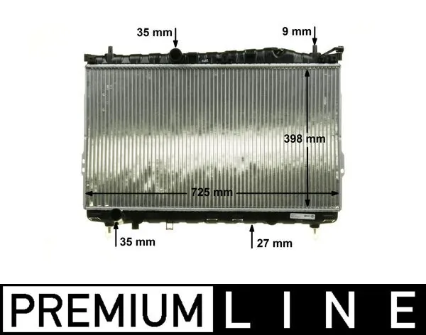 Radiateur, refroidissement du moteur MAHLE CR 1295 000P