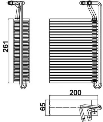 Evaporator, air conditioning