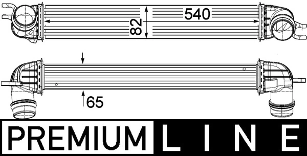 Intercooler, échangeur MAHLE CI 375 000P