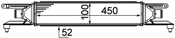 Intercooler, échangeur MAHLE CI 458 000P