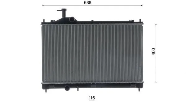 Radiateur, refroidissement du moteur MAHLE CR 2689 000S