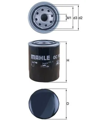 MAHLE OC105 — Фільтр масляний