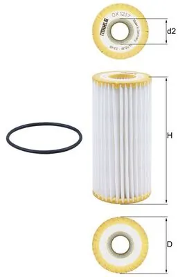 MAHLE OX1217D — Фільтр масляний