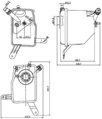 Vase d'expansion, liquide de refroidissement MAHLE