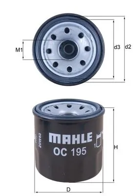 MAHLE OC195 — Фільтр масляний
