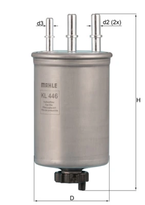 MAHLE KL446 — Фільтр паливний