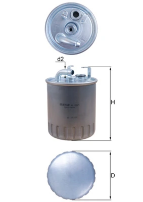MAHLE KL100/1 — Фільтр паливний