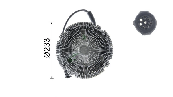 Embrayage, ventilateur de radiateur MAHLE CFC 19 000P